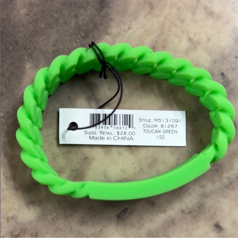 Marc By Marc Jacobs Green Braided Bracelet